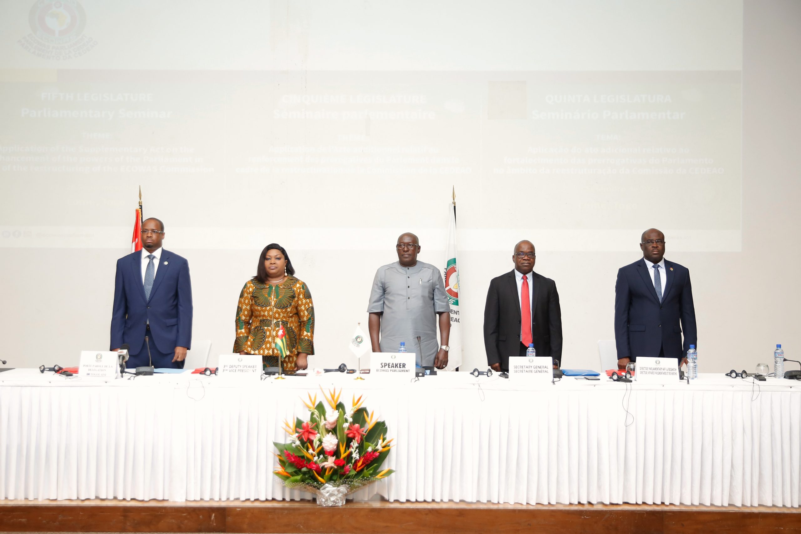 Lomé les députés du Parlement de la CEDEAO sapproprient les nouveaux