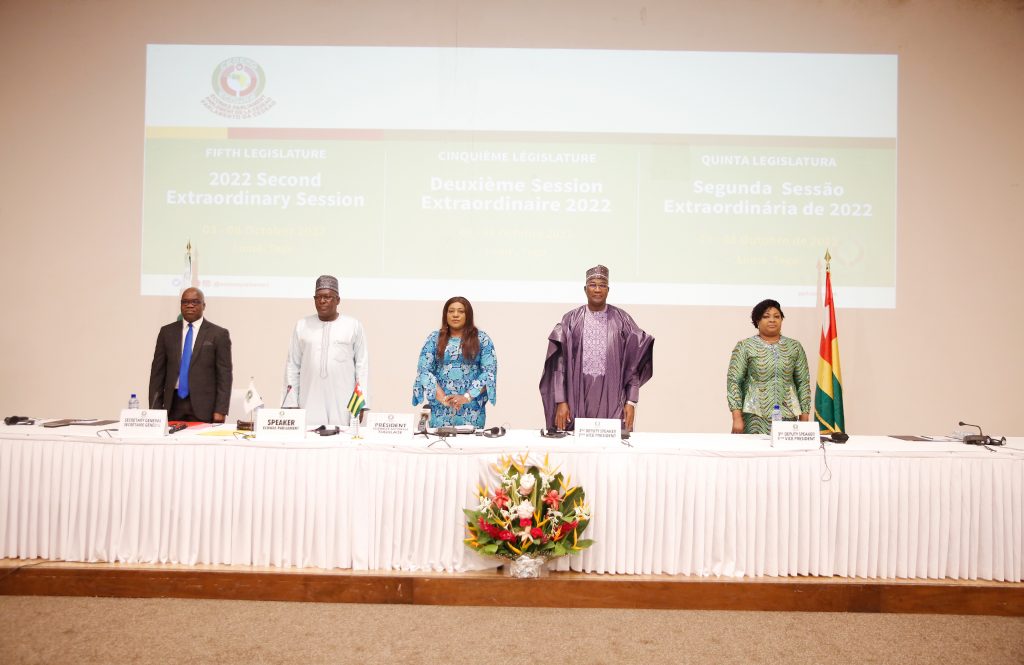 Le Parlement de la CEDEAO ouvre sa 2ème session extraordinaire de l’année 2022 à Lomé